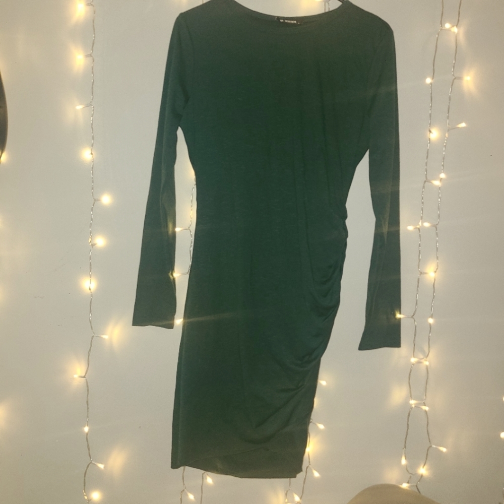 Green Scrunch Dress